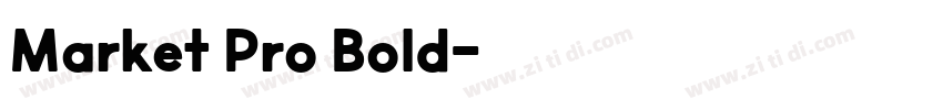 Market Pro Bold字体转换